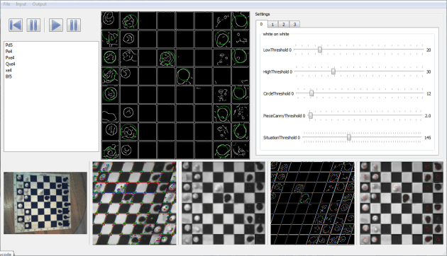 The user interface in one of the later iterations.