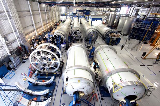 Falcon 9 Production Floor